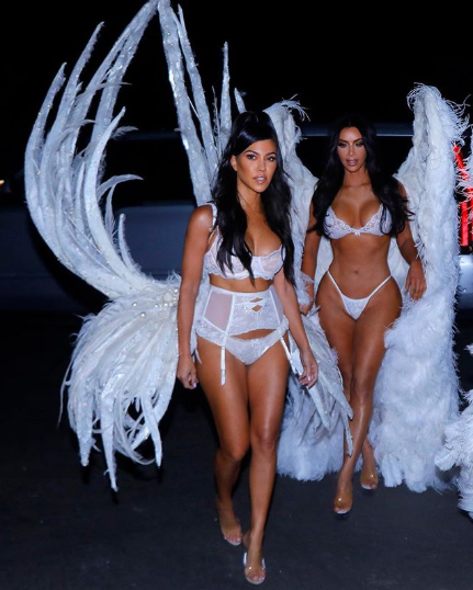 Kourtney Kardashian as a VS Angel Kourtney Kardashian as a VS Angel